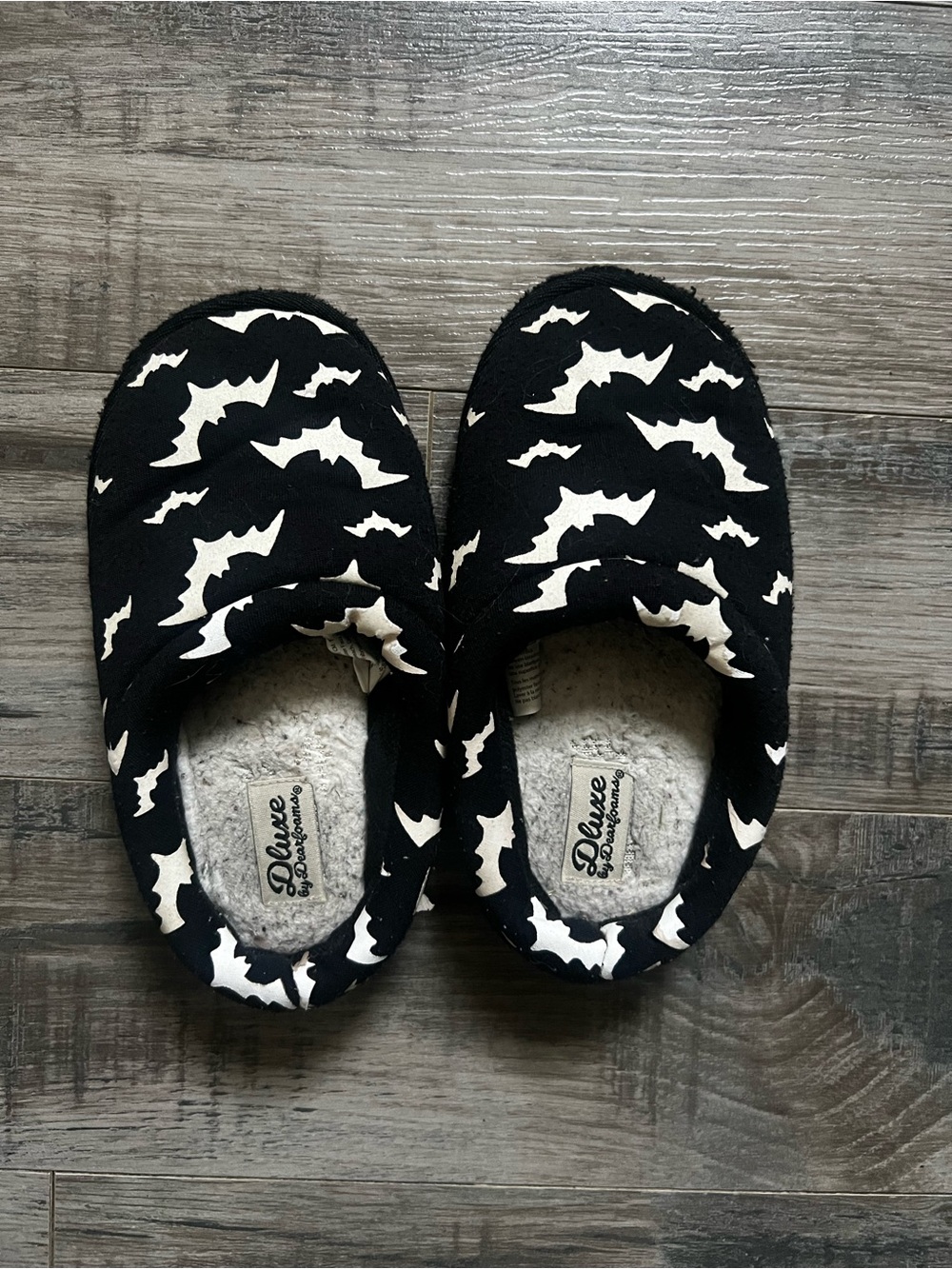 Dearfoams Glow in the Dark Bat Slippers